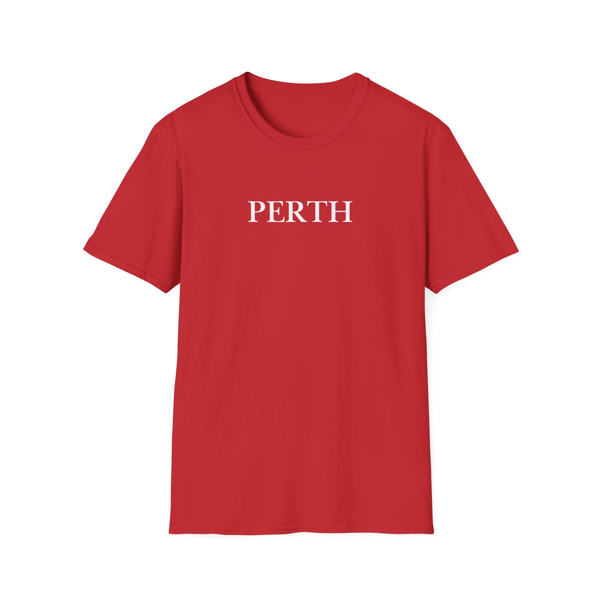 Perth Minimalist City T-Shirt — Simple Text Travel Tee