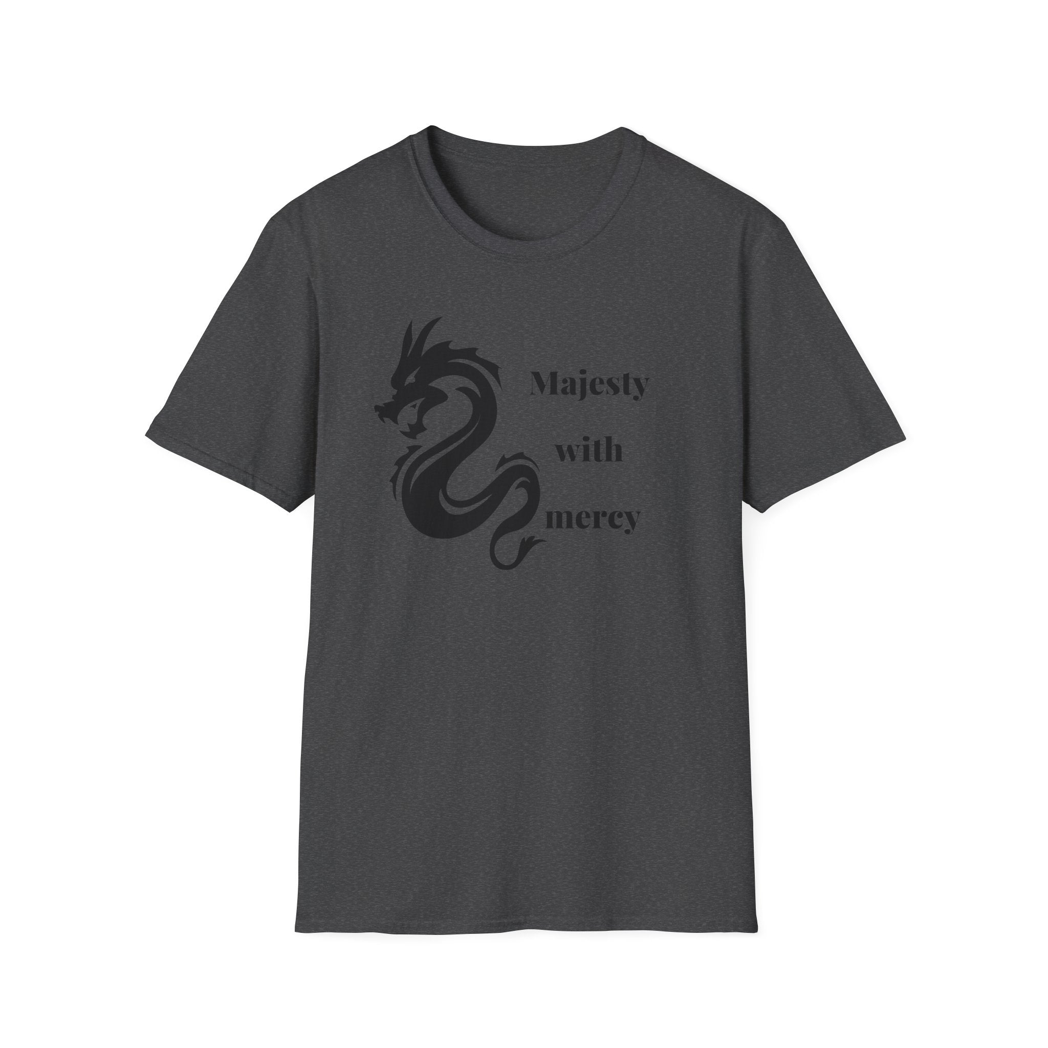 Dragon Graphic T-Shirt — "Majesty with Mercy" Inspirational Tee