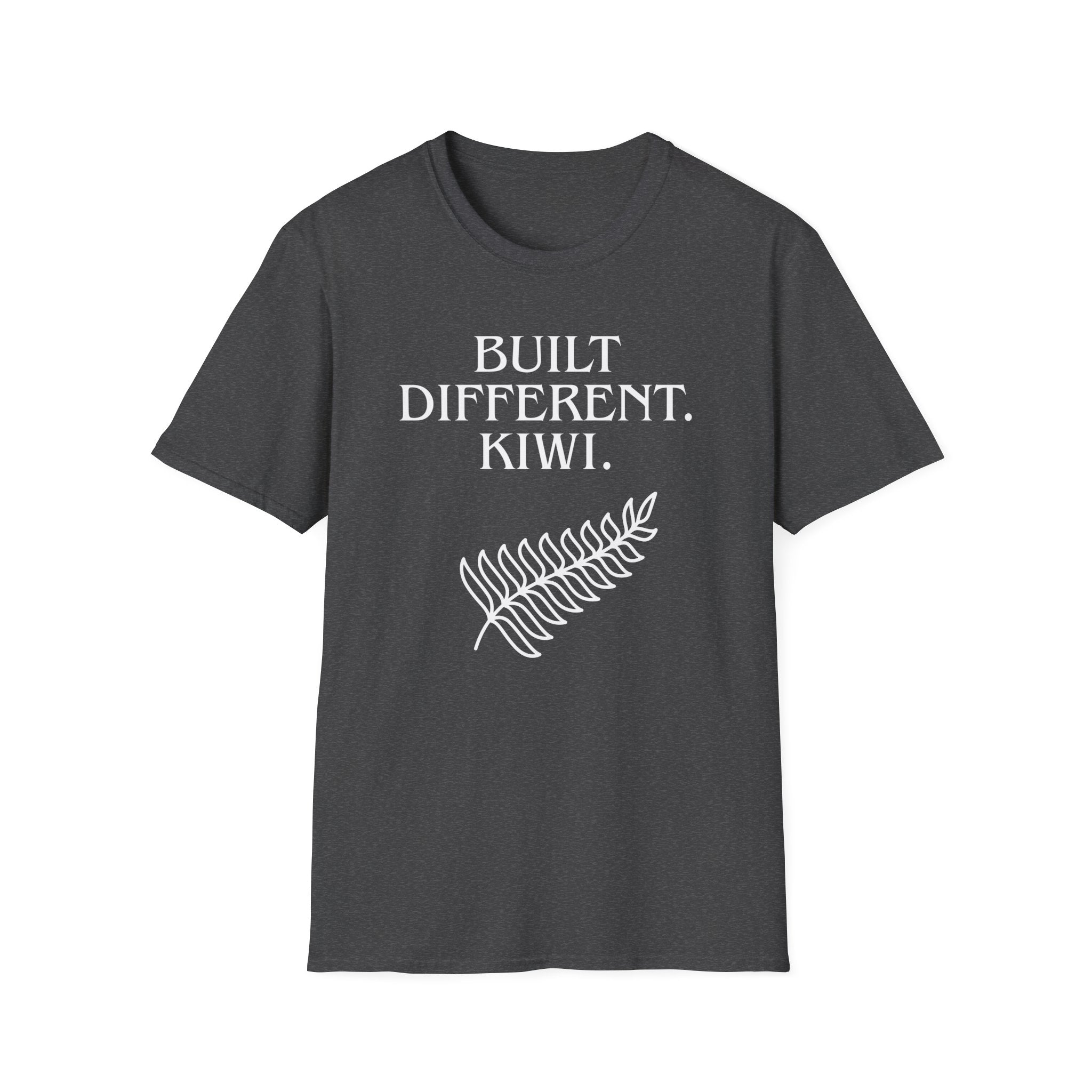 Built Different Kiwi T-Shirt — New Zealand Pride Fern Graphic Tee
