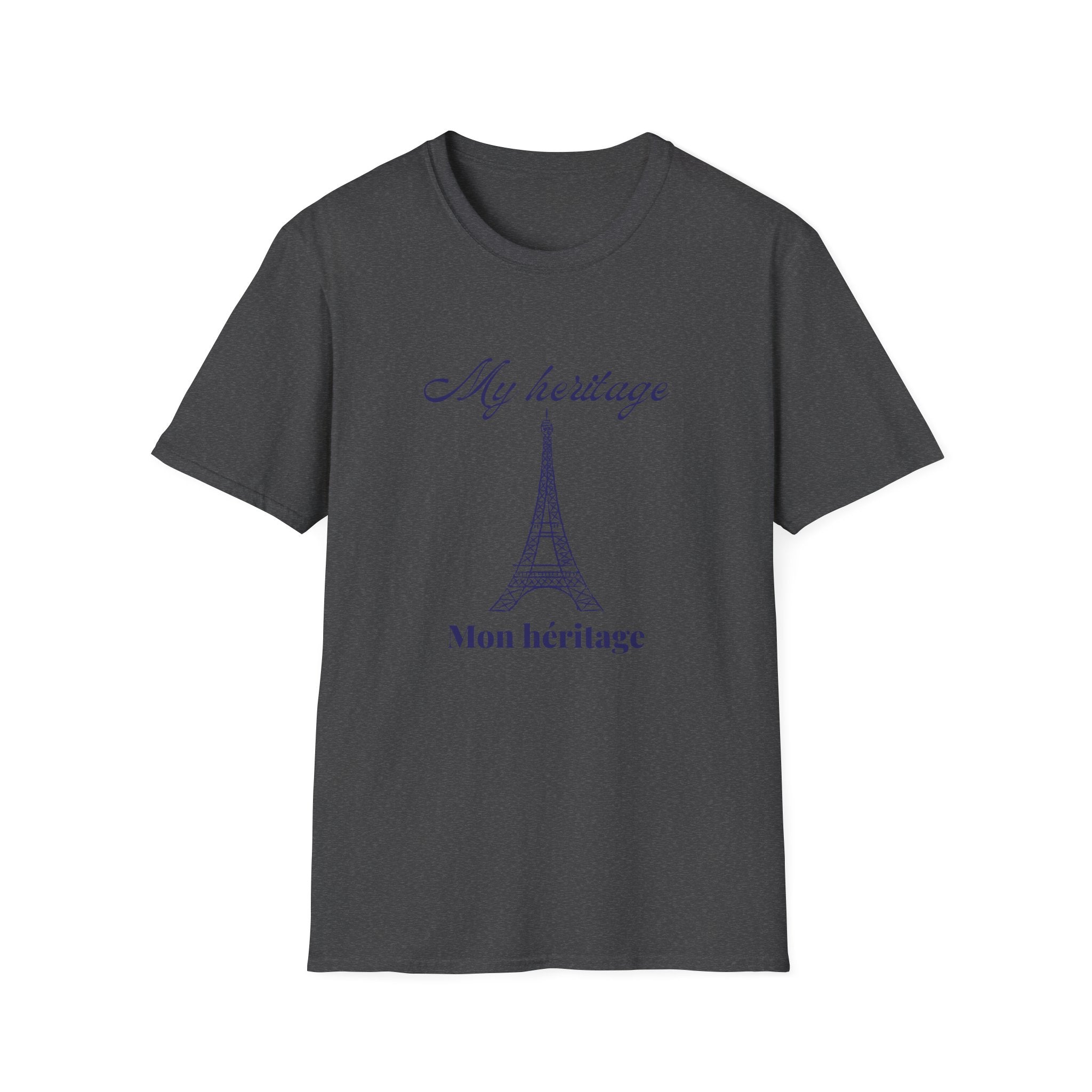 Paris Heritage T-Shirt – "My héitage / Mon héritage" Eiffel Tower Graphic
