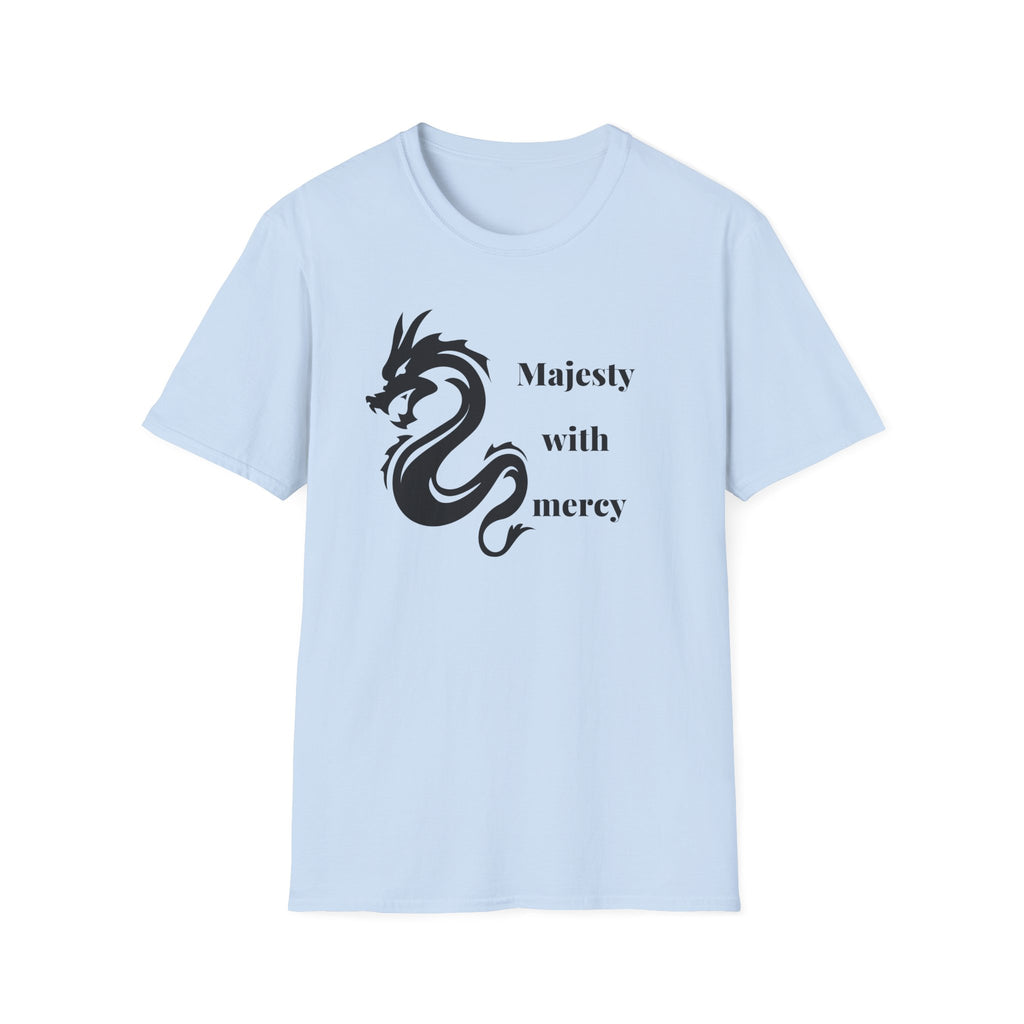 Dragon Graphic T-Shirt — "Majesty with Mercy" Inspirational Tee