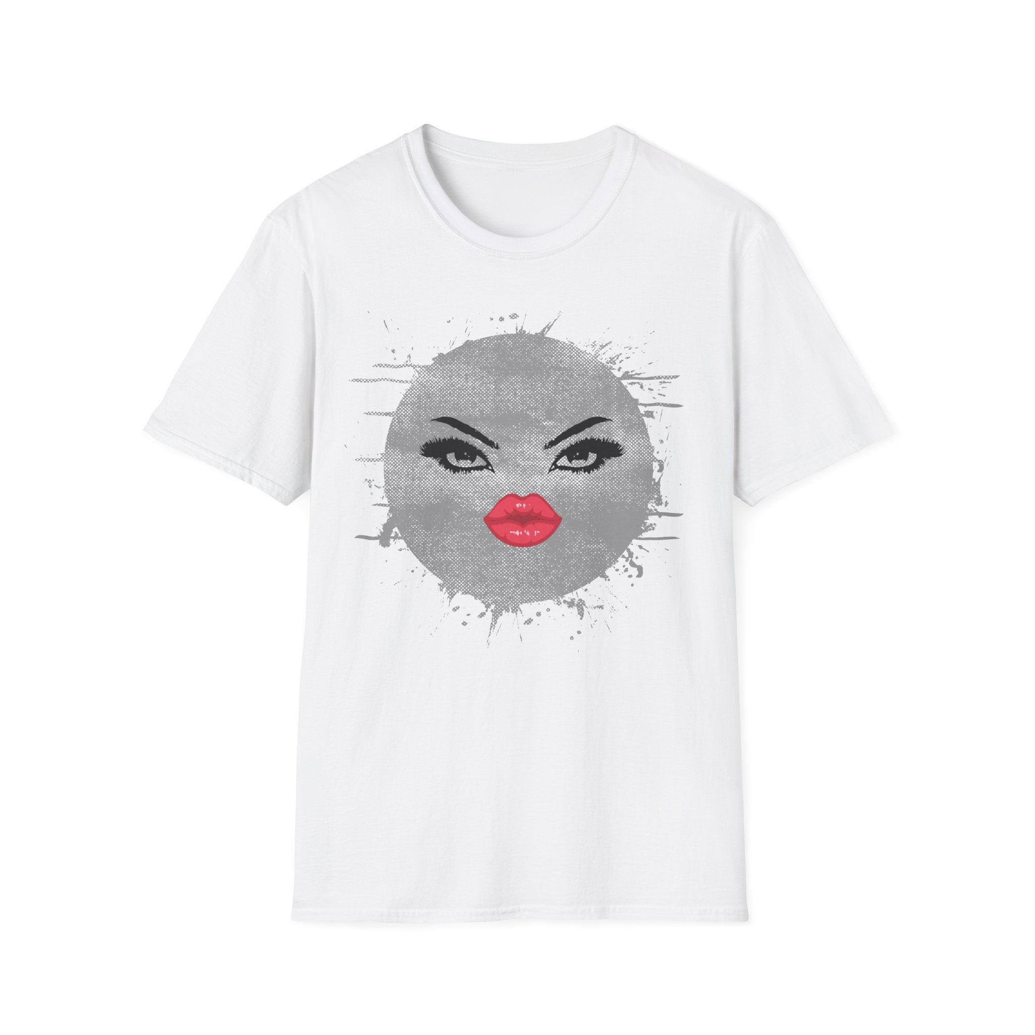 Emoji Face Graphic T-Shirt — Glam Kiss Moon Print