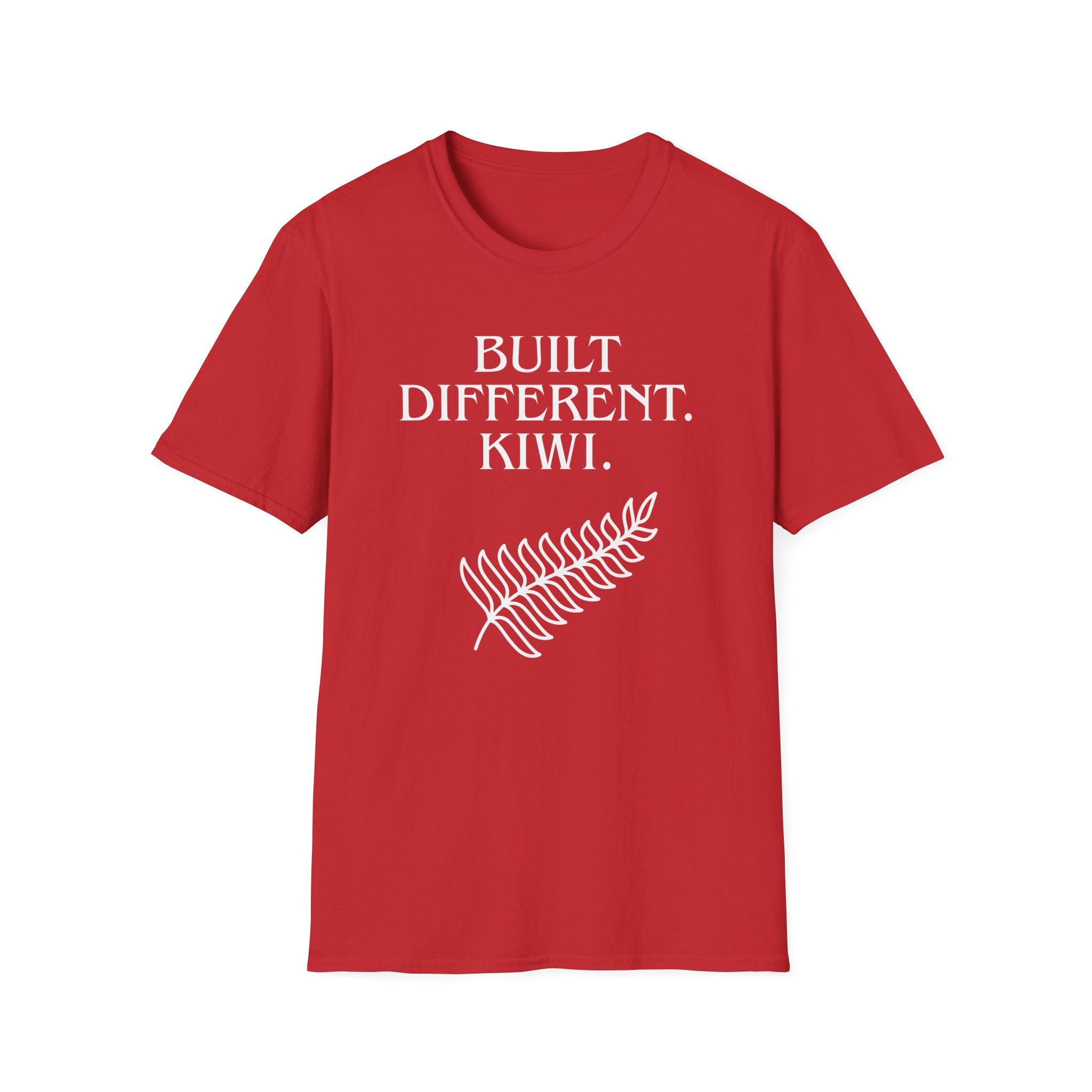 Built Different Kiwi T-Shirt — New Zealand Pride Fern Graphic Tee