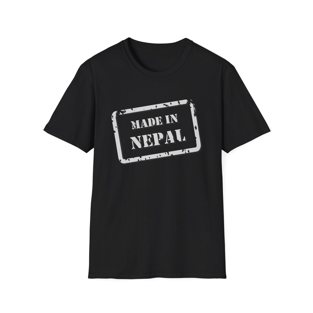 Made in Nepal T-Shirt — Vintage Passport Stamp Tee