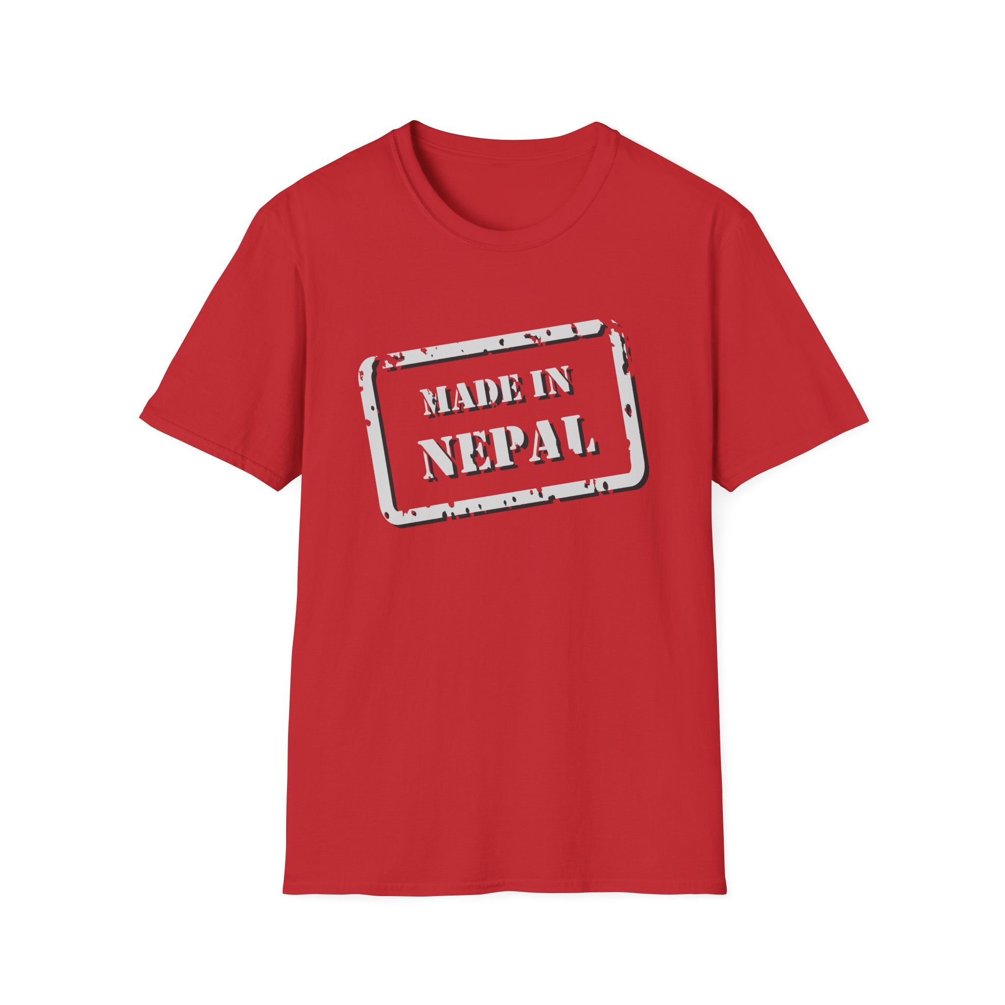 Made in Nepal T-Shirt — Vintage Passport Stamp Tee