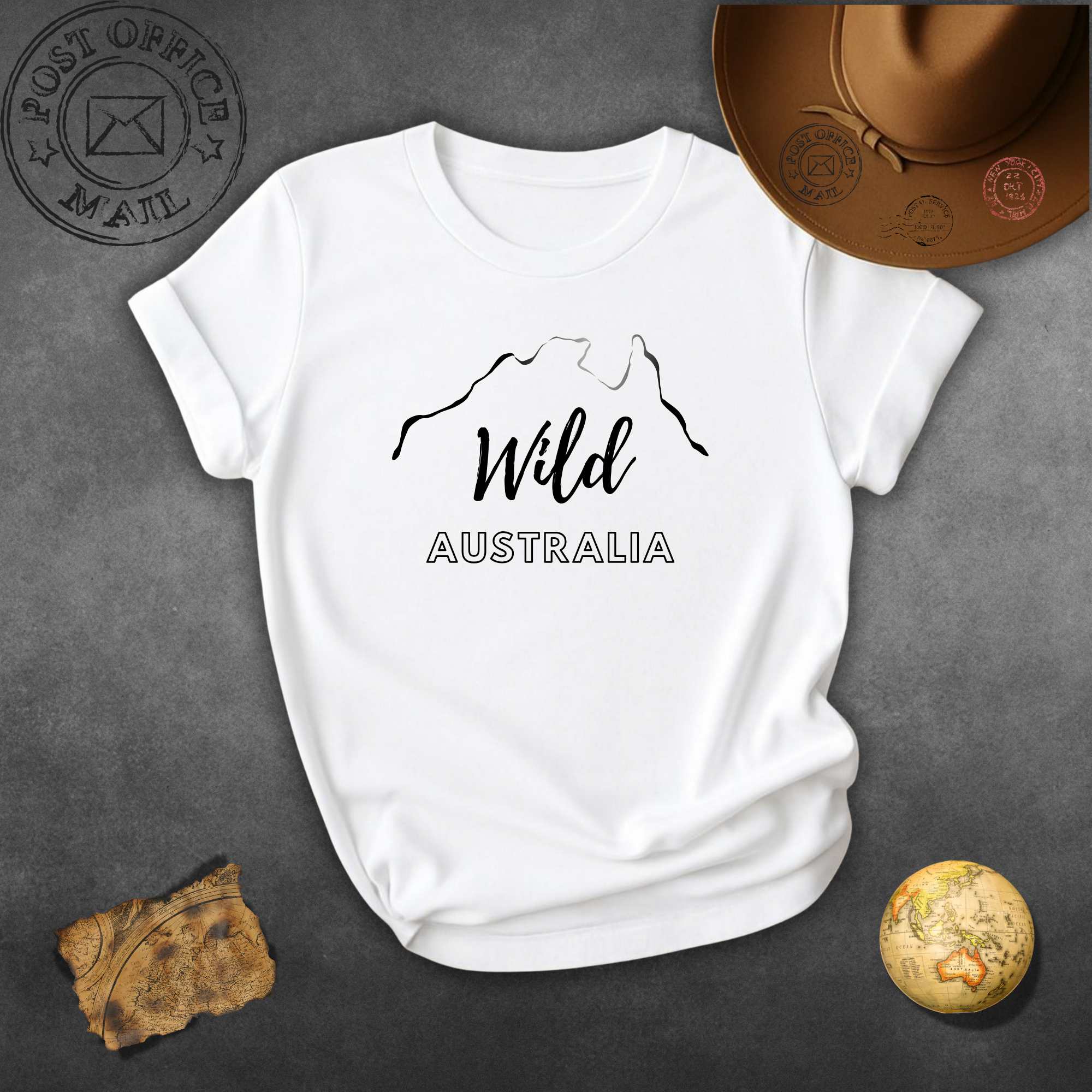 Wild Australia T-Shirt — Minimal Mountain Graphic Tee