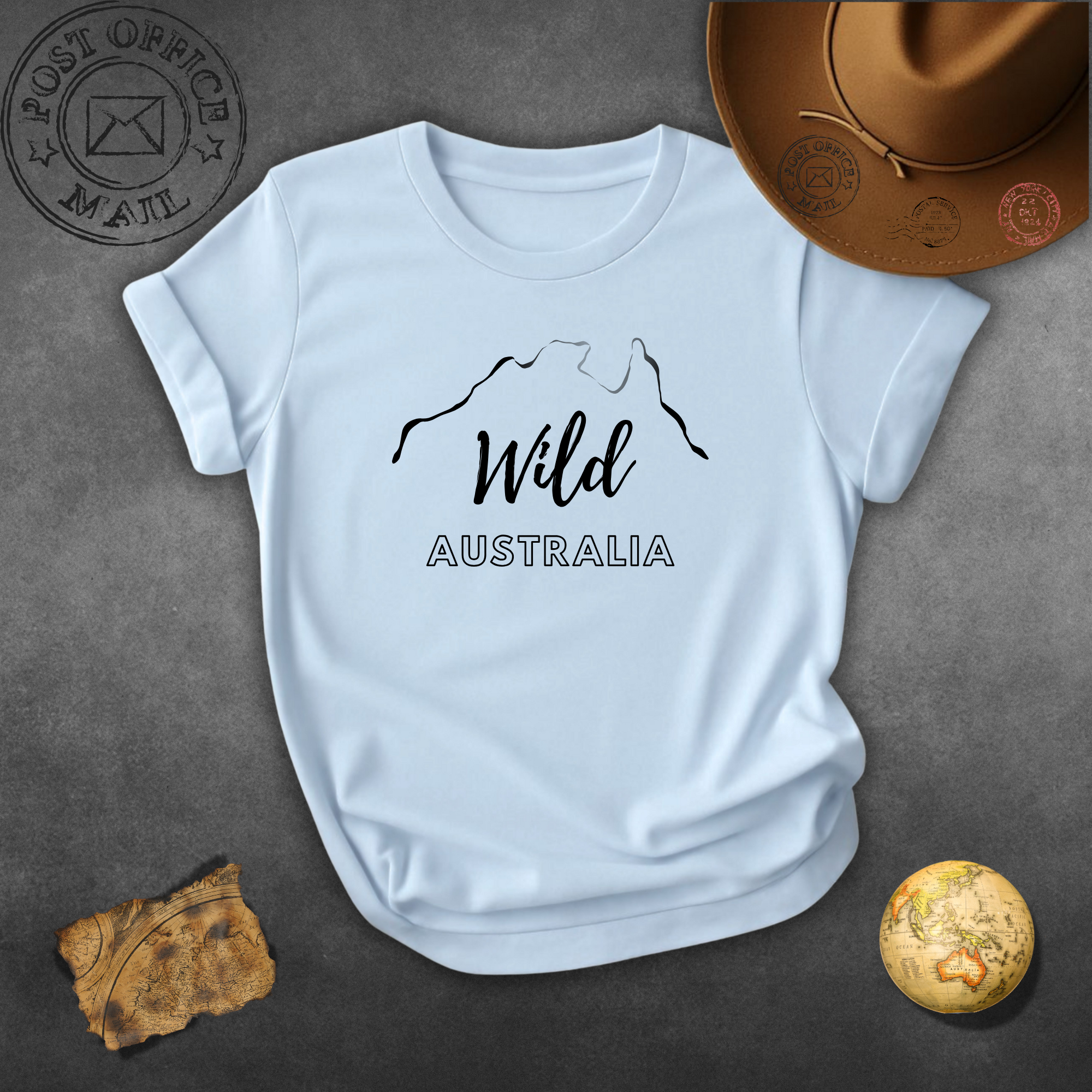 Wild Australia T-Shirt — Minimal Mountain Graphic Tee