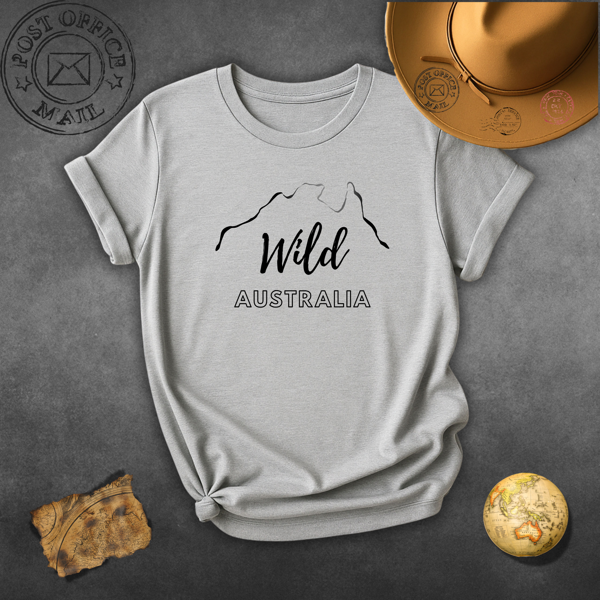 Wild Australia T-Shirt — Minimal Mountain Graphic Tee