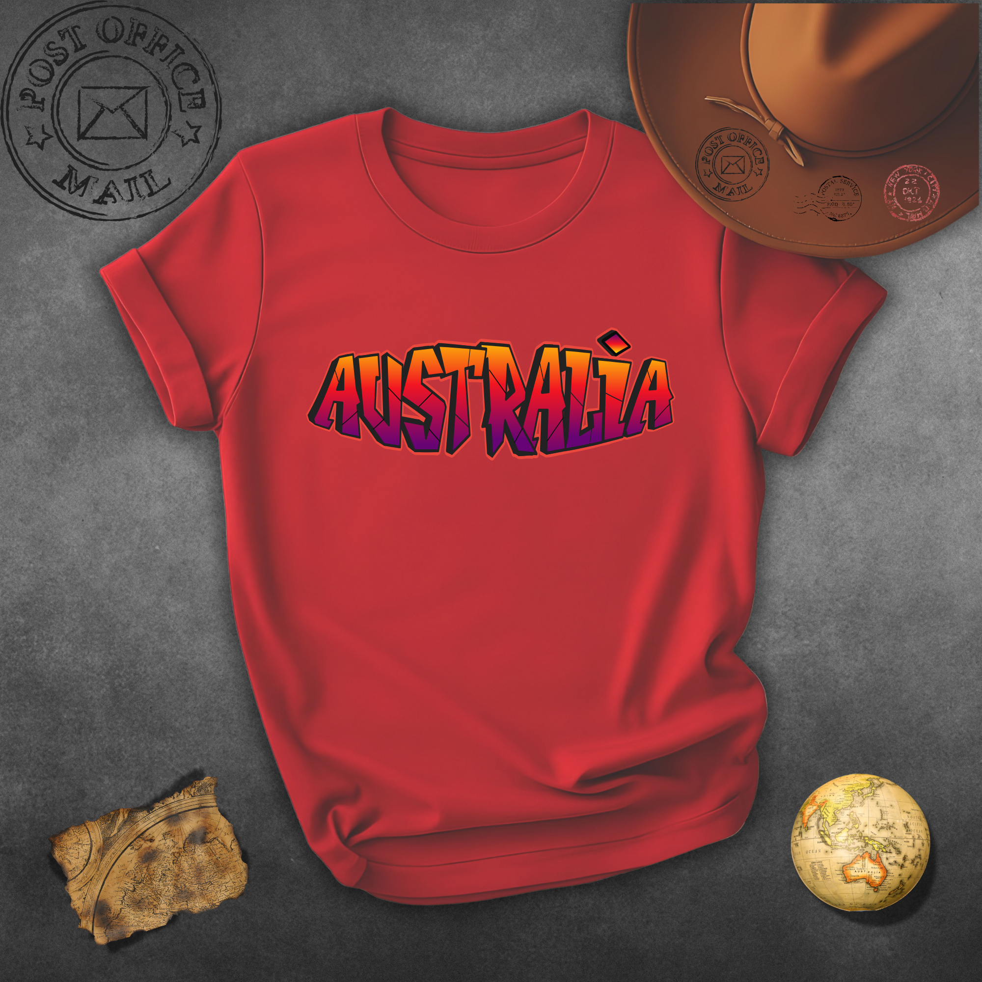 Australia Graffiti T-Shirt – Bold Sunset Streetwear Tee