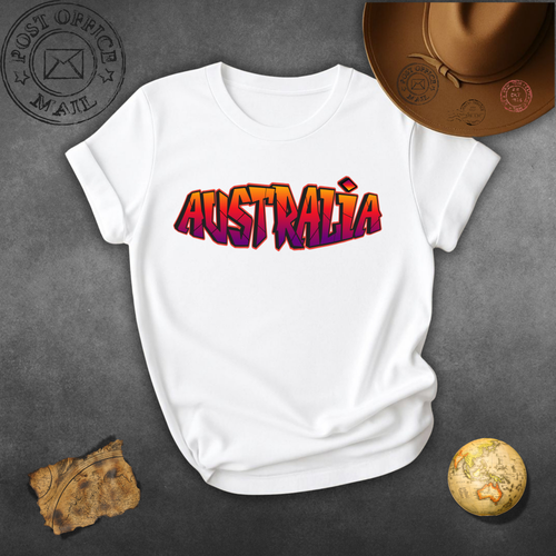 Australia Graffiti T-Shirt – Bold Sunset Streetwear Tee