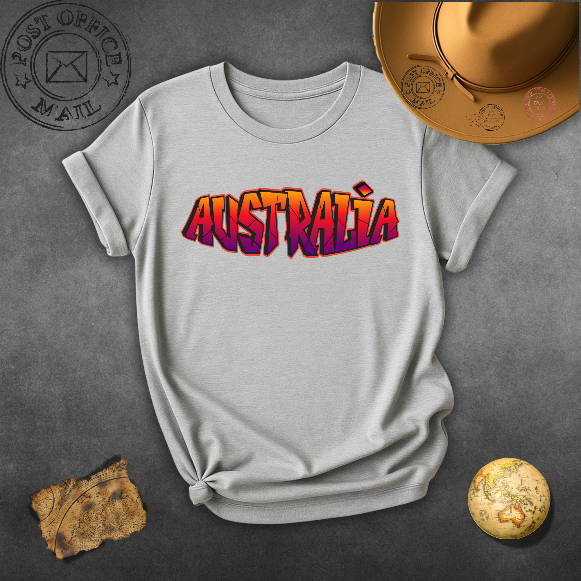 Australia Graffiti T-Shirt – Bold Sunset Streetwear Tee