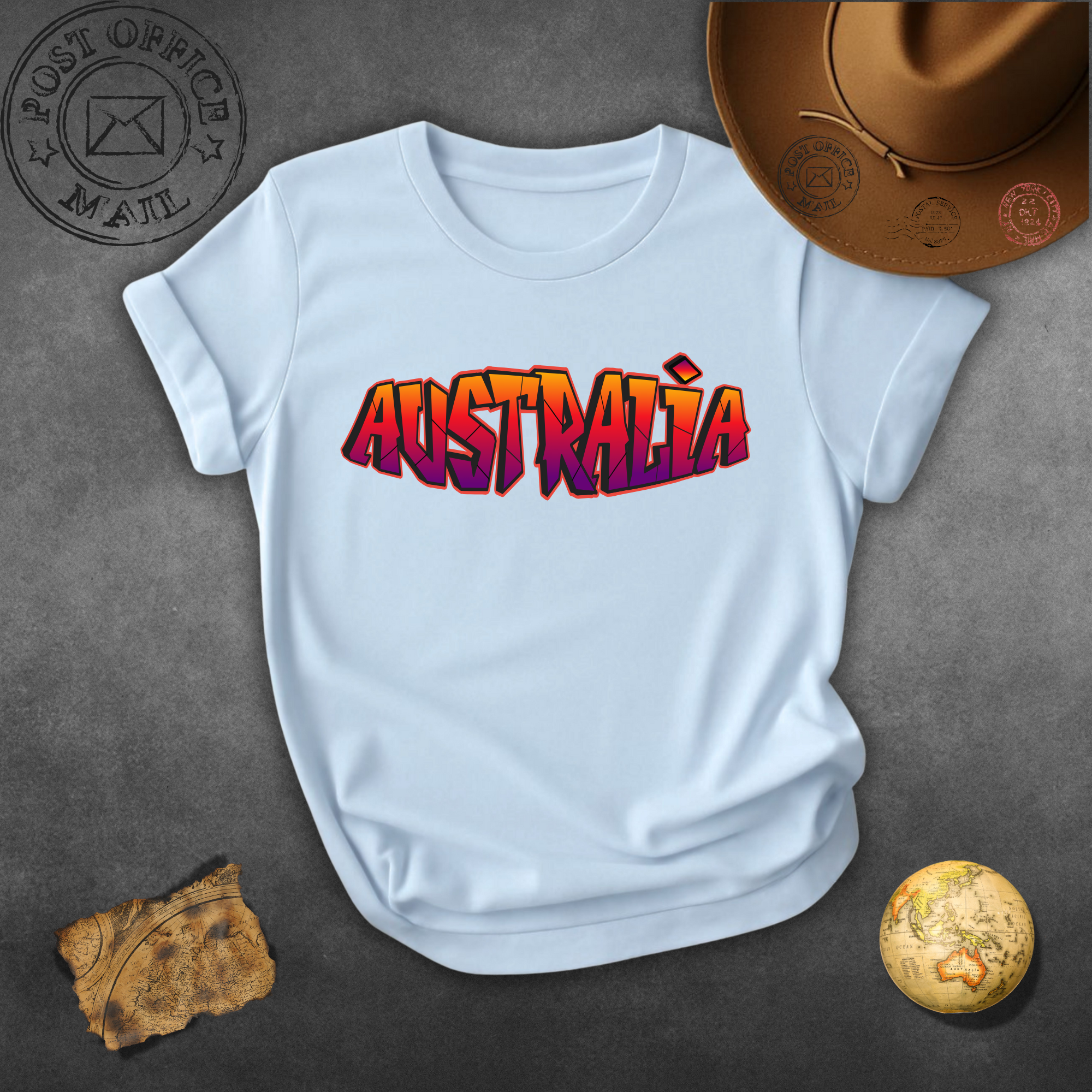 Australia Graffiti T-Shirt – Bold Sunset Streetwear Tee