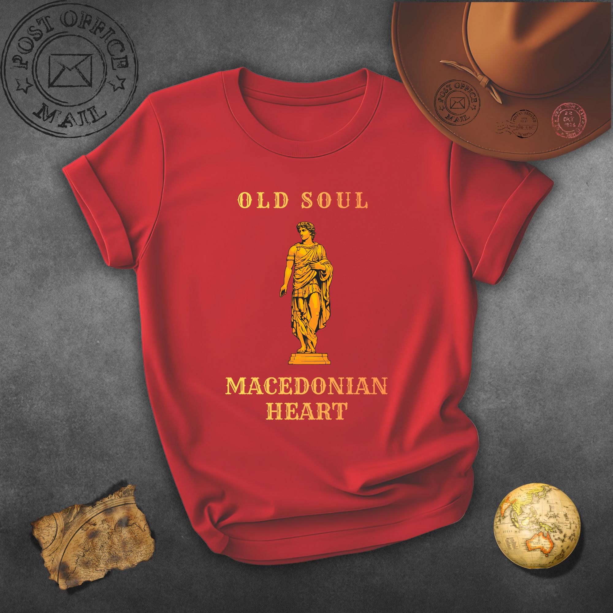 Old Soul Macedonian Heart Yellow T-Shirt