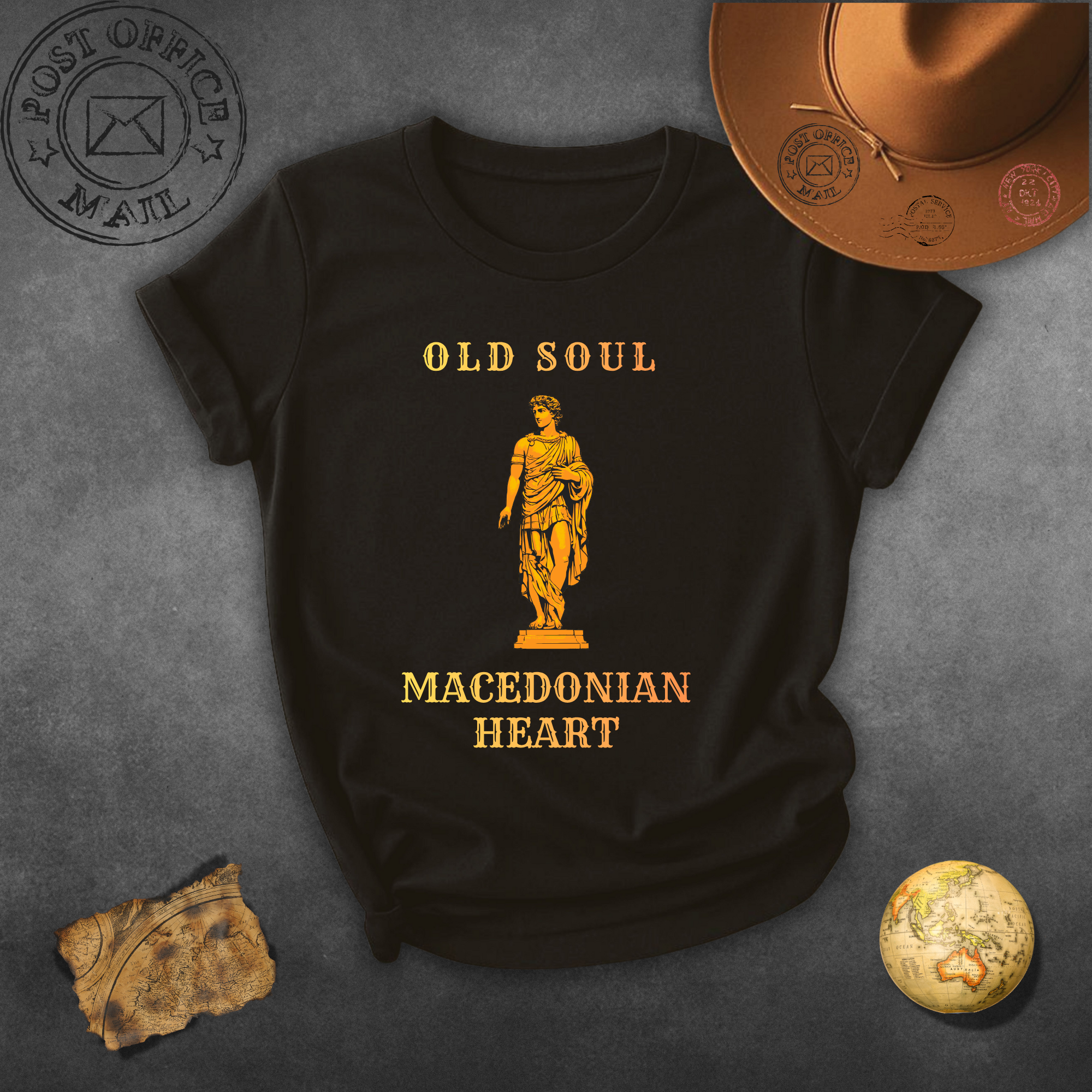 Old Soul Macedonian Heart Yellow T-Shirt