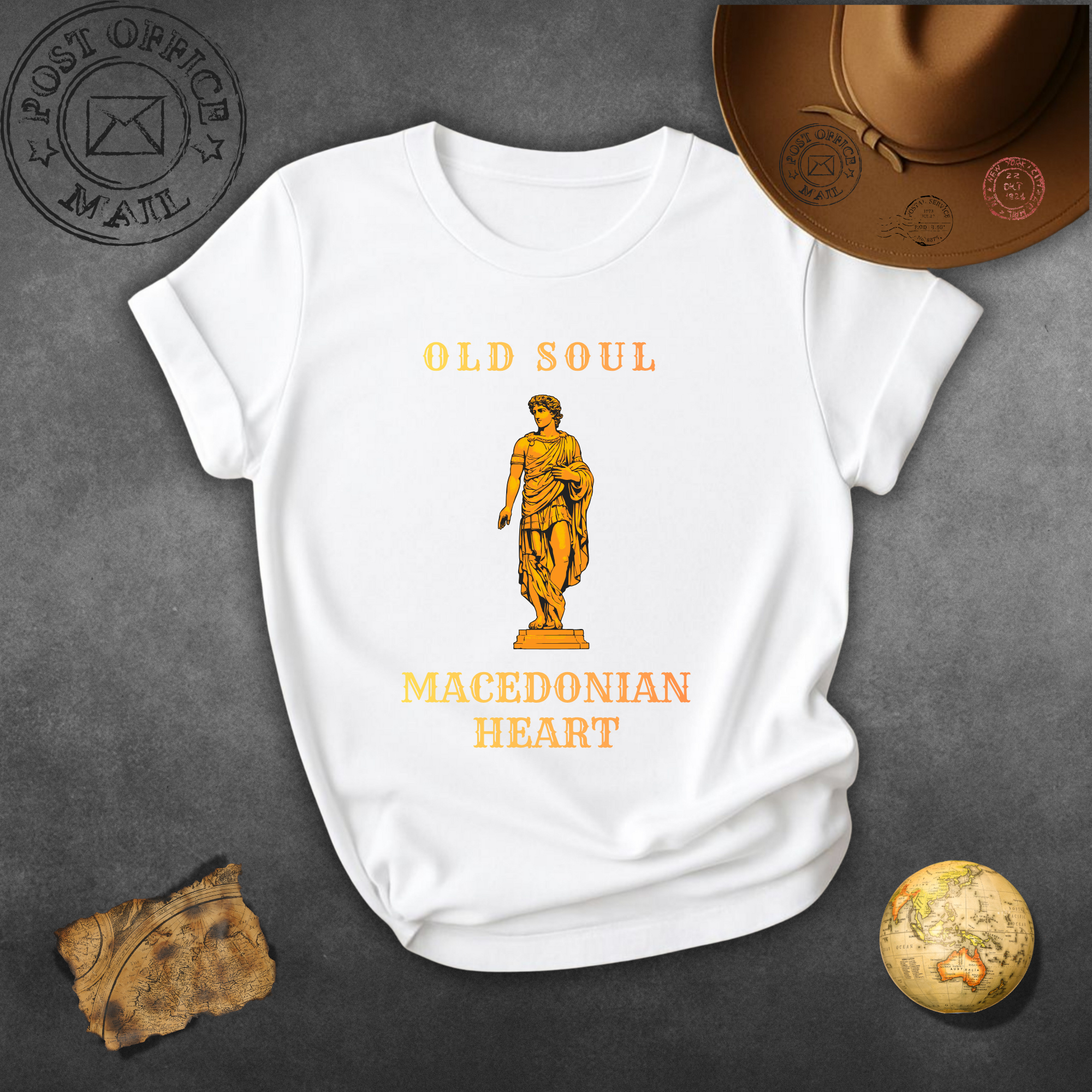 Old Soul Macedonian Heart Yellow T-Shirt