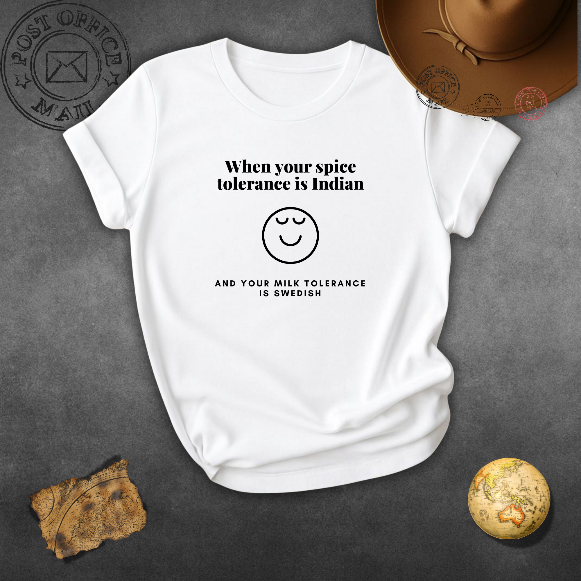 T-Shirt — "When your spice tolerance is Indian" Funny Foodie Tee