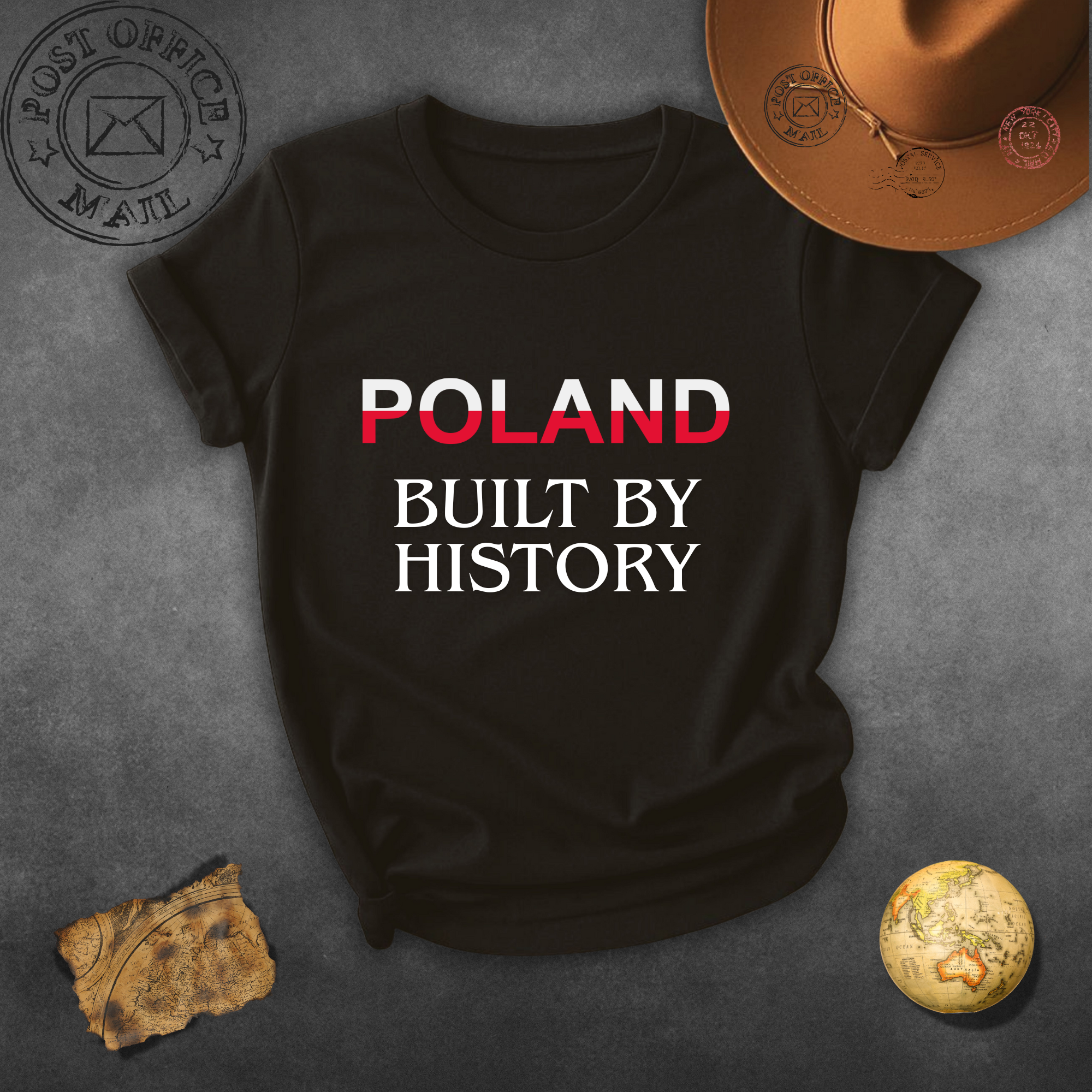 Poland Built By History T-Shirt — Patriotic Polish Heritage Tee