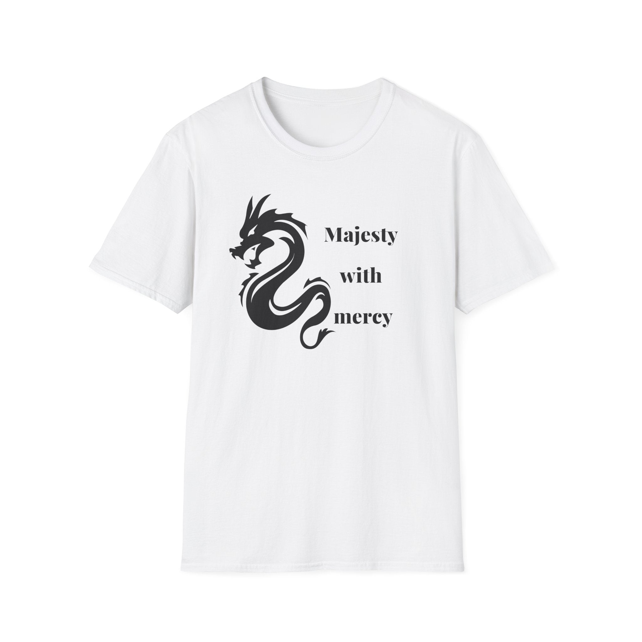 Dragon Graphic T-Shirt — "Majesty with Mercy" Inspirational Tee