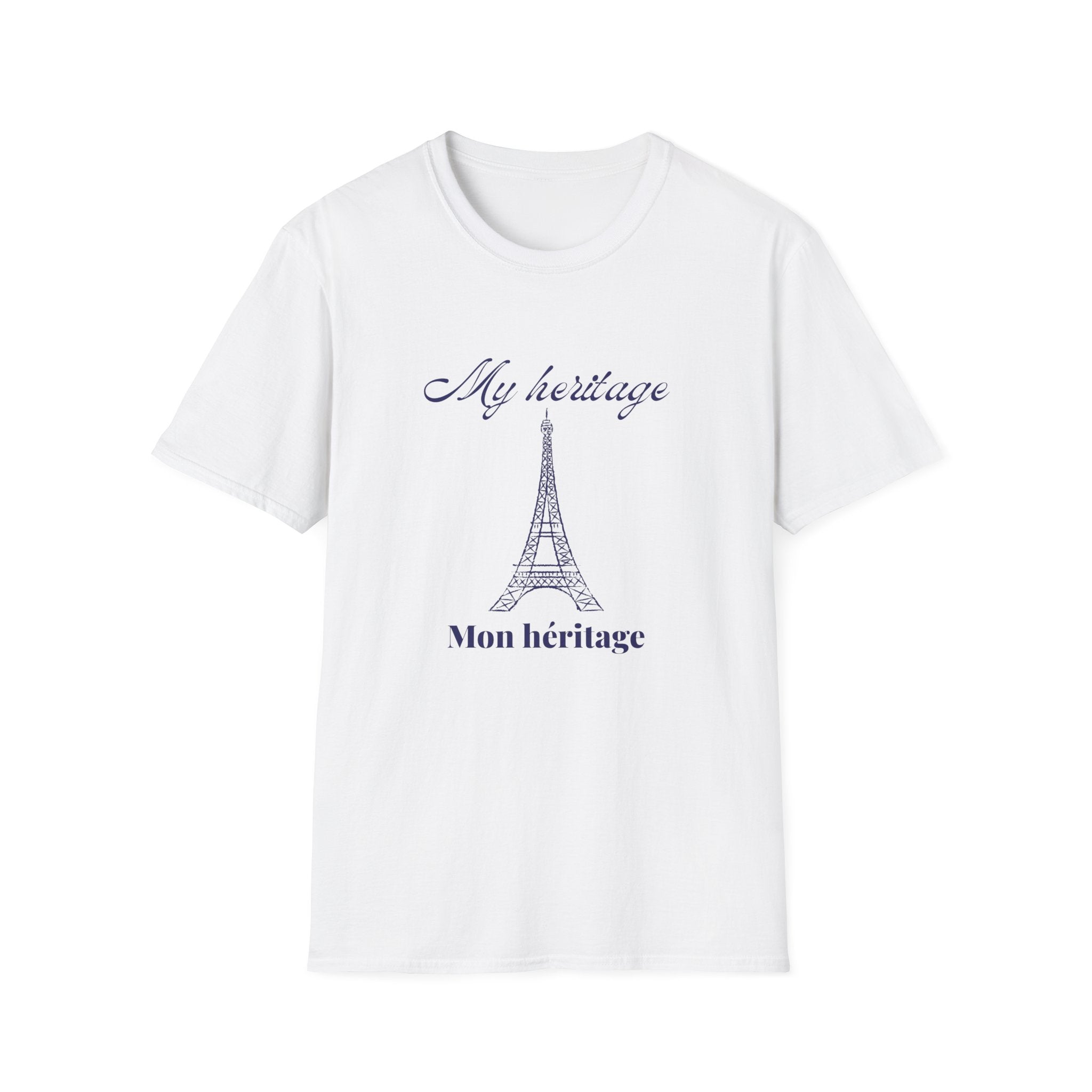 Paris Heritage T-Shirt – "My héitage / Mon héritage" Eiffel Tower Graphic