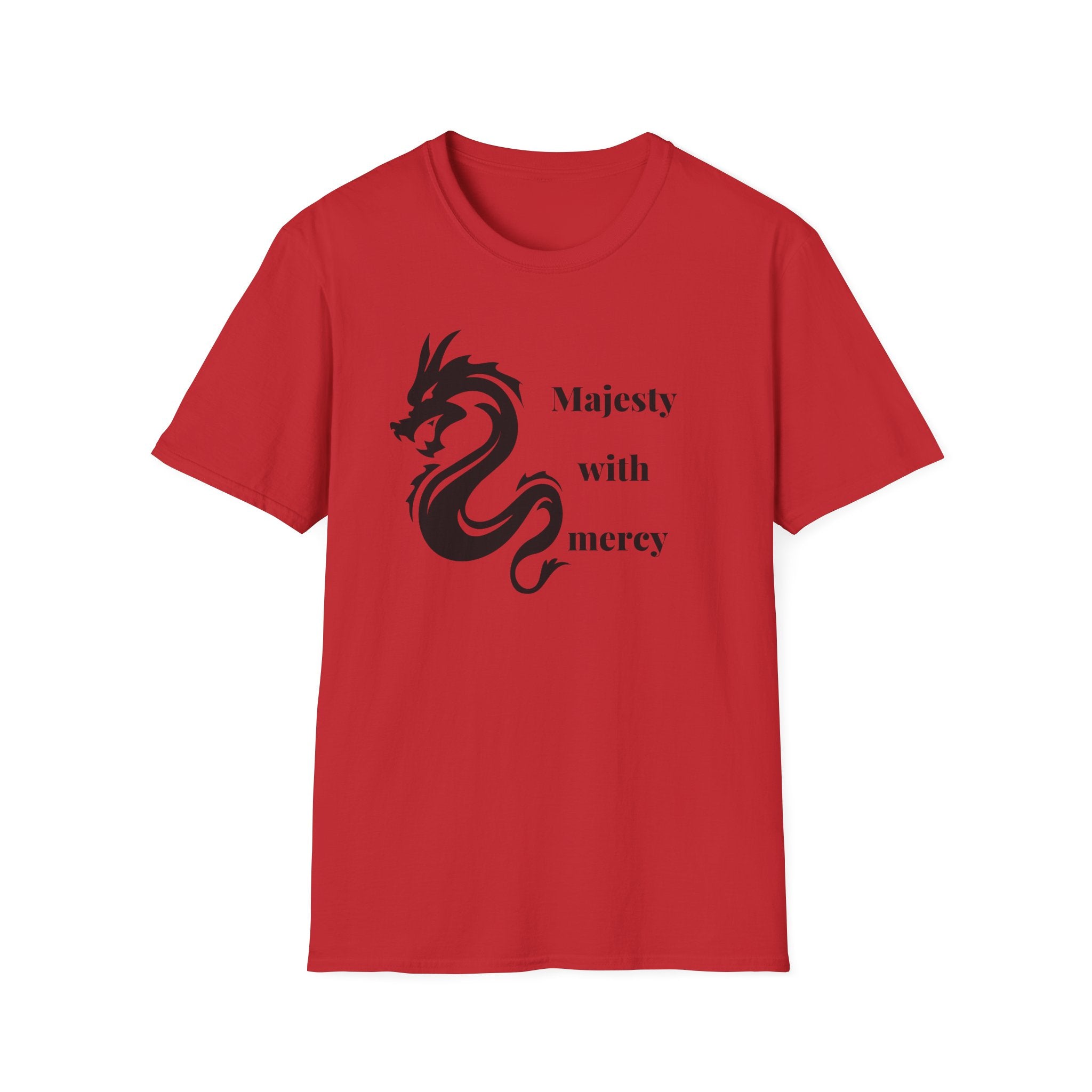 Dragon Graphic T-Shirt — "Majesty with Mercy" Inspirational Tee