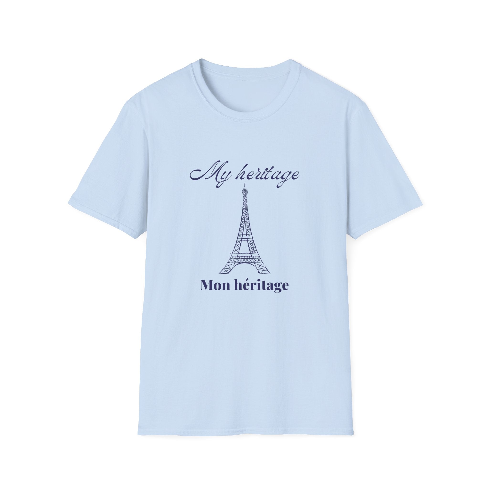 Paris Heritage T-Shirt – "My héitage / Mon héritage" Eiffel Tower Graphic