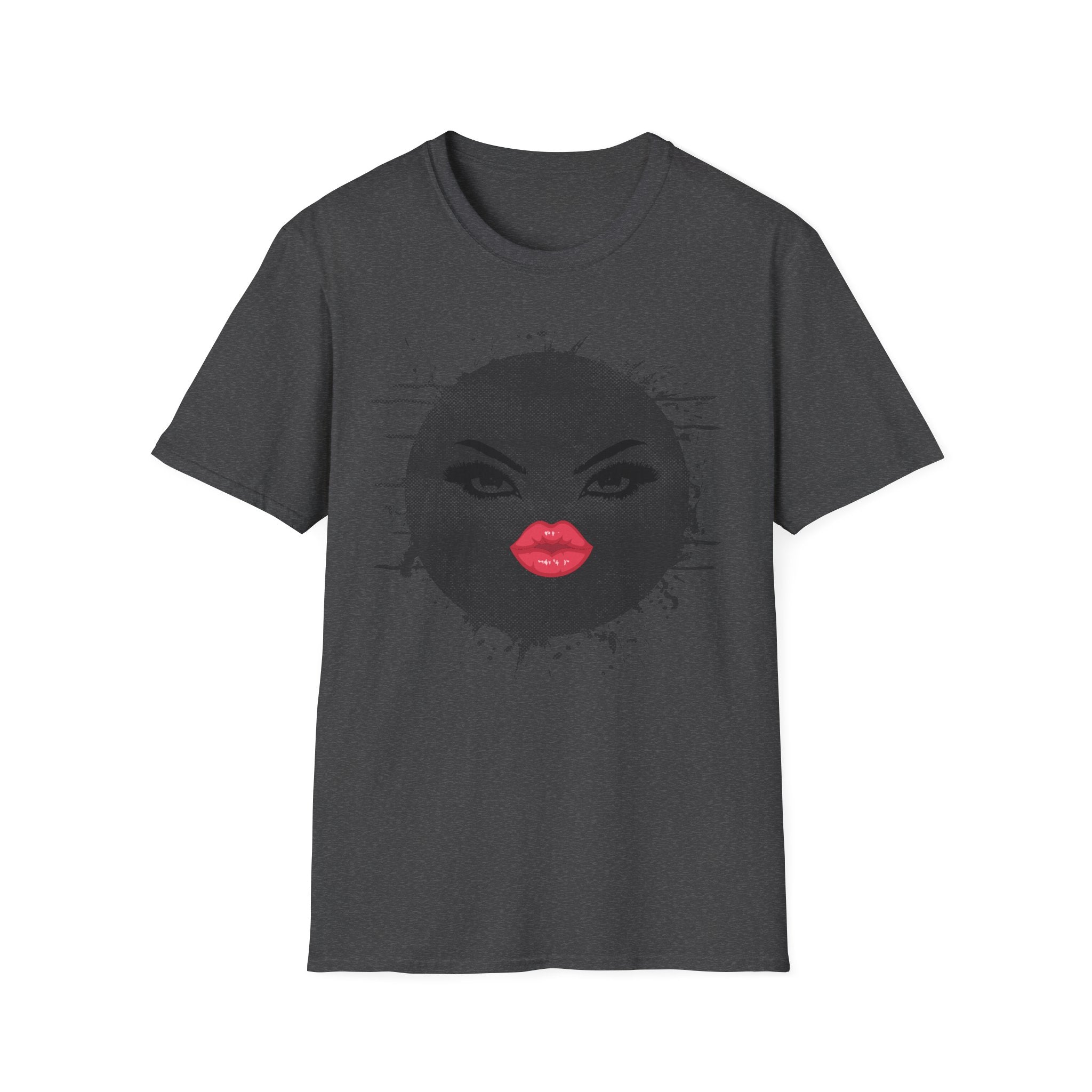 Emoji Face Graphic T-Shirt — Glam Kiss Moon Print
